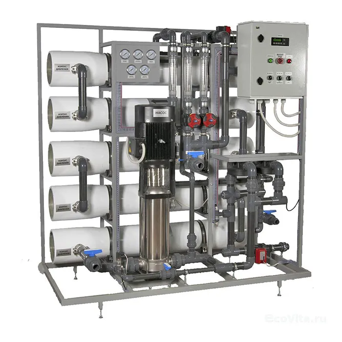 Мощная установка обратного осмоса AWT RO-5 с пятью корпусами 8040-1W
